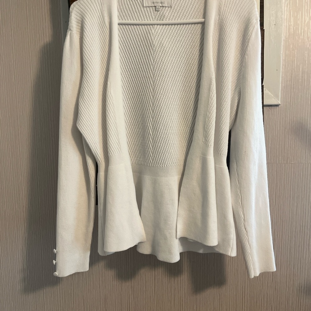 Chic White Women's Cardigan